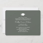 4フォトコラージスクリプモダントSage Green Grad 案内状 (裏面)