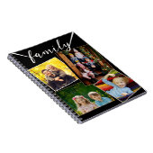 4フォトコラージファミリー写真カスタム ノートブック (右側)