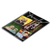 4フォトコラージファミリー写真カスタム ノートブック (左側)