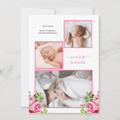 4フォトコラージボホフローラガール 案内状 (裏面)