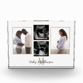 4フォトコラージモノグラムイニシャル 妊婦の フォトブロック