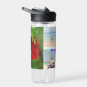 4フォトコラージモノグラムハイビスカスフラワー ウォーターボトル (右面)