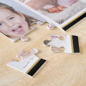 4フォトコラージュおじいちゃんメイクライフグランド引用文 ジグソーパズル (側面)