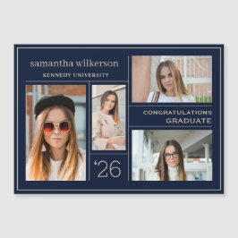 4フォトコラージュおめでとう大学院磁気カード