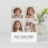 4フォトコラージュとの最高の比較年。今まで。 シーズンカード (スタンド正面)