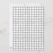 4フォトコラージュのクリスマスホリデーフラットカード (裏面)