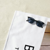 4フォトコラージュのミニマル最高のリスト – 年末白紙 ビーチタオル (インサイチュ)