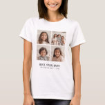 4フォトコラージュのミニマル最高のリスト – 年間 Tシャツ<br><div class="desc">最大4つの正方形または自撮り電話の写真を使用して、個人的なギフトを作ユニーク成する。または保ヒバの子犬とトレンディーの形見を作ることができる。変更をもし行うには、ツークリックルの写真を調整する必要がある。</div>