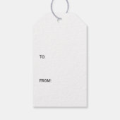 4フォトコラージュのミニマル最高のリスト- Ever Black ギフトタグ (裏面)