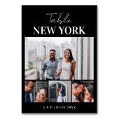 4フォトコラージュの行先名トラベル結婚ズ テーブルナンバー (正面)