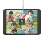 4フォトコラージュカスタマイズとモノグラム カーエアーフレッシュナー (裏面)