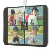 4フォトコラージュカスタマイズとモノグラム カーエアーフレッシュナー (左)