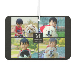 4フォトコラージュカスタマイズとモノグラム カーエアーフレッシュナー