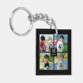 4フォトコラージュカスタマイズとモノグラム キーホルダー (正面左)