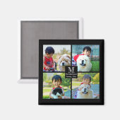 4フォトコラージュカスタマイズとモノグラム マグネット (正面/裏面)