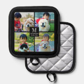 4フォトコラージュカスタマイズとモノグラム 鍋敷き (正面/裏面)