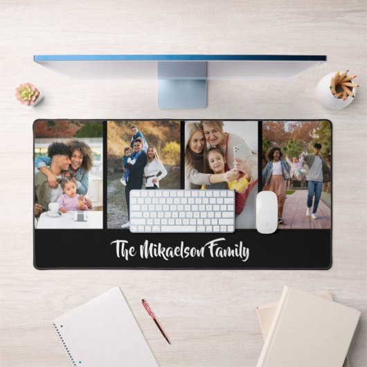 4フォトコラージュカスタムギフト デスクマット (オフィス1)