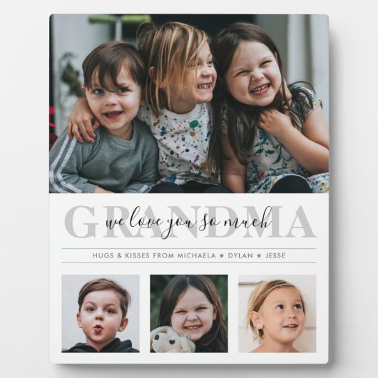4フォトコラージュカスタム文字おばあちゃん/Nana/その他 フォトプラーク (正面)