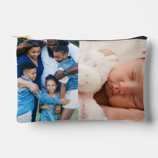 4フォトコラージュカスタム アクセサリーポーチ (正面)