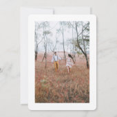 4フォトコラージュシンプルのエレガントスクリプ結婚ト 招待状 (裏面)