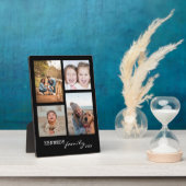 4フォトコラージュテンプレートファミリー名黒 フォトプラーク (側面)