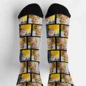 4フォトコラージュテンプレート独自のおもしろいを作成 ソックス (上部)