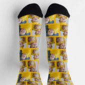 4フォトコラージュテンプレート独自のおもしろいを作成 ソックス (上部)