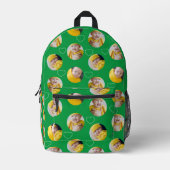 4フォトコラージュテンプレート独自のおもしろいを作成 プリントバックパック (正面)