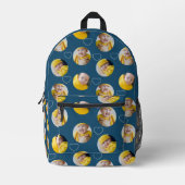 4フォトコラージュテンプレート独自のおもしろいを作成 プリントバックパック (正面)