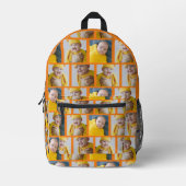 4フォトコラージュテンプレート独自のおもしろいを作成 プリントバックパック (正面)