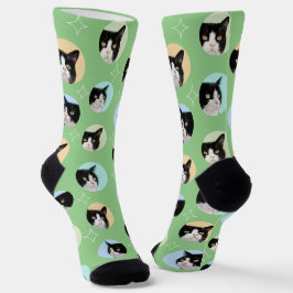 4フォトコラージュテンプレート独自のおもしろいペット ソックス