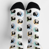 4フォトコラージュテンプレート独自のおもしろいペット ソックス (上部)