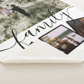 4フォトコラージュパーソナライズされたファミリー シェルパブランケット (3/4)