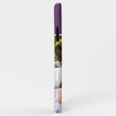 4フォトコラージュファミリーモノグラム名紫 Case-Mate iPhoneケース (裏面/右)