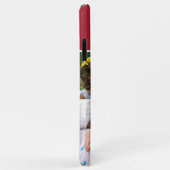 4フォトコラージュファミリー名Redモノグラムの Case-Mate iPhoneケース (裏面/右)