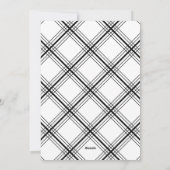 4フォトコラージュミニマルクリスマスブラック平和の愛 シーズンカード (裏面)