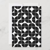 4フォトコラージュミニマルメリークリスマスブラック シーズンカード (裏面)