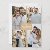 4フォトコラージュメリークリスマス シーズンカード (正面)