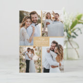 4フォトコラージュメリークリスマス シーズンカード (スタンド正面)