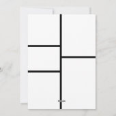 4フォトコラージュモダンハッピーホリデー シーズンカード (裏面)