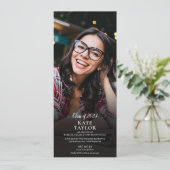 4フォトコラージュモダン卒業パーティー招待状 招待状 (スタンド正面)