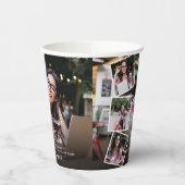 4フォトコラージュモダン卒業式パーティー 紙コップ (左)