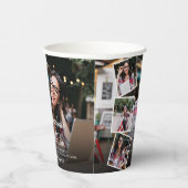 4フォトコラージュモダン卒業式パーティー 紙コップ (右)