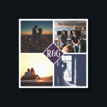 4フォトコラージュモノグラムの キャンバスプリント<br><div class="desc">4 Photo Collage モノグラムの created パーソナライズされた by you wall art - Canvas Print from Ricaso – このキャンバスに自分の写真と文字を追加素晴らしする</div>