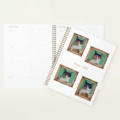 4フォトコラージュヴィンテージフレーム猫ペットファミリー プランナー手帳 (ディスプレー)