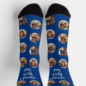 4フォトコラージュ世界最高のパパ ソックス (上部)