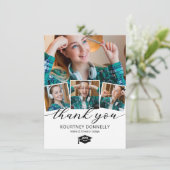 4フォトコラージュ卒業サンキューカード サンキューカード (スタンド正面)