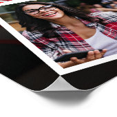 4フォトコラージュ卒業パーティーへようこそGn ポスター (角)