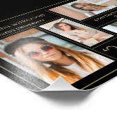 4フォトコラージュ卒業写真の拡大 フォトプリント (角)