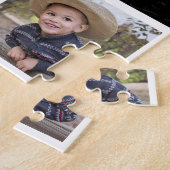 4フォトコラージュ名白黒引用文 ジグソーパズル (側面)